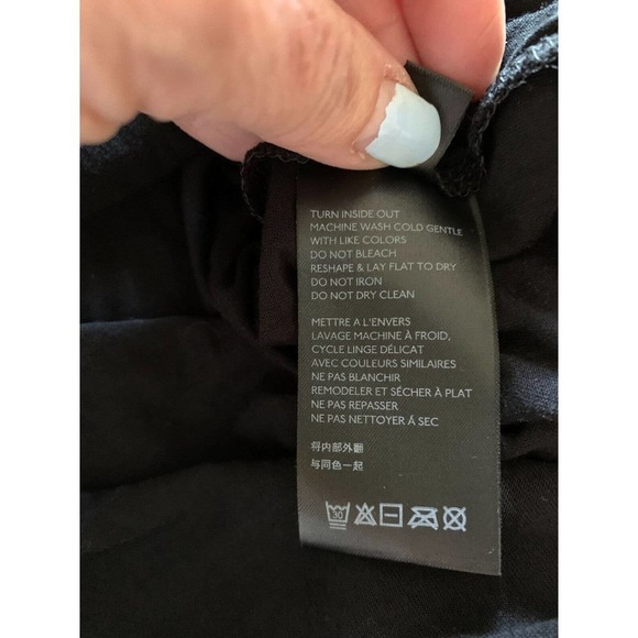 Anthropologie Carly Shimmer Top Blouse Sleeveless Black Size Small NWT Ret $78 - Picture 9 of 10